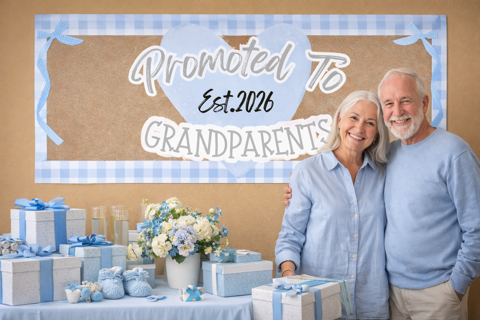 Banner - Baby Promoted To Grandparents