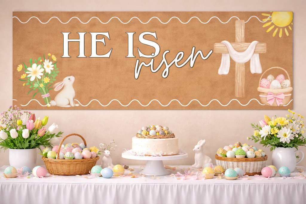 Banner - Easter He Is Risen